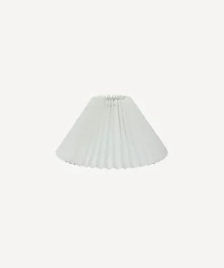 Discount Pleated Linen Shade 26cmD White Lampshades