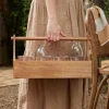 New Ploughmans Glass Carrier Cannisters & Jars