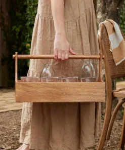 New Ploughmans Glass Carrier Cannisters & Jars