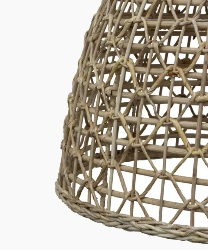 Outlet Province Open Weave Rattan Light Shade Chandeliers & Hanging Lights