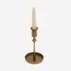 Best Raine Taper Gold Candleholder Candleholders & Hurricanes