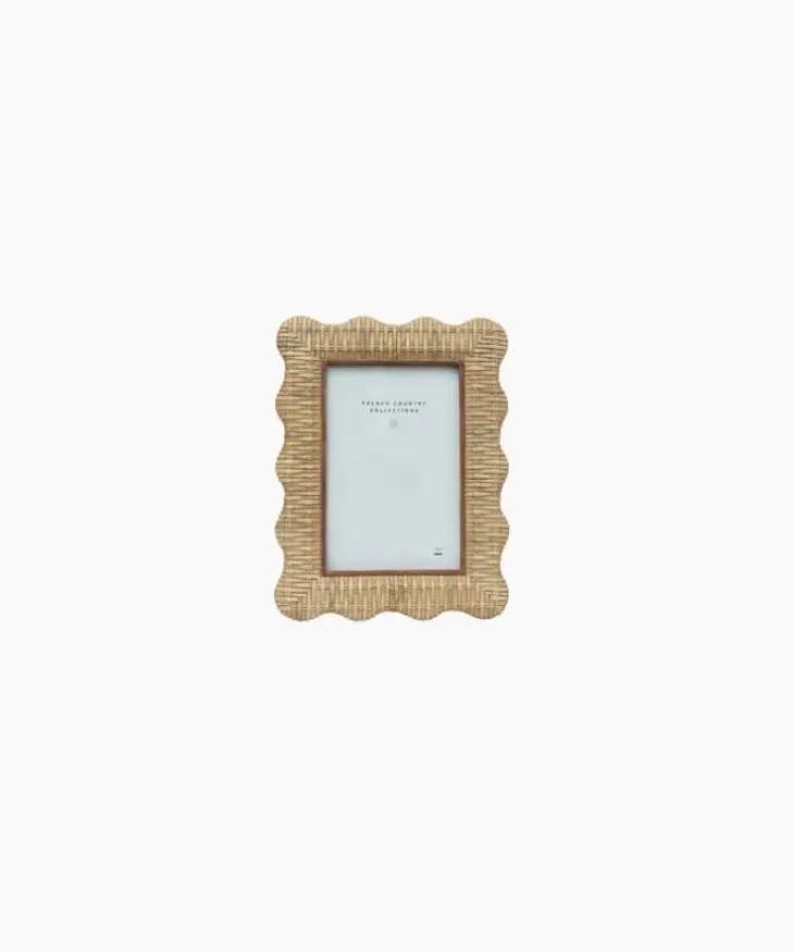 New Rattan Wavy Photo Frame 4x6 Photoframes