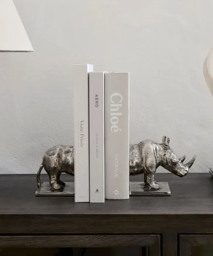 Hot Rhino Bookends Bookends