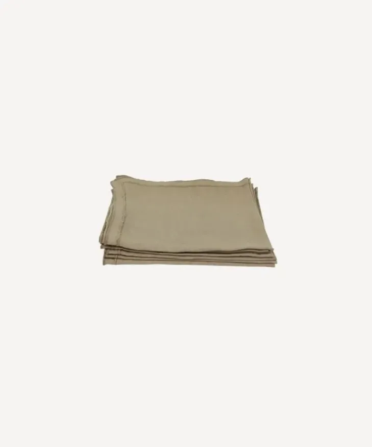 Fashion Riley Napkin Taupe Tablecloths & Napkins