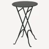 Fashion Round Narrow Side Table Black Tables - Coffee & Side