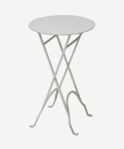 Hot Round Narrow Side Table Cream Tables - Coffee & Side