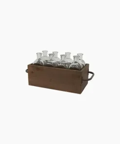 Fashion Rustic 8 Bottle Crate Urns, Vases & Planters