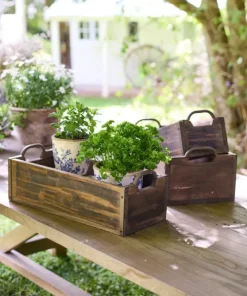Online Rustic Planter Box Large Garden Accessories