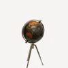 Online Small Black Globe on Stem Tripod Stand Decorative Objects