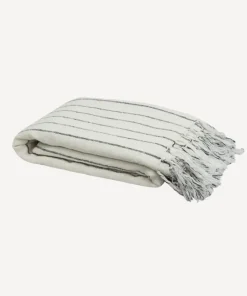 Outlet Striped Linen Cotton Bed Cover Bed Linen