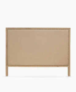 Hot Studded Bed Head Natural Linen Queen Bedheads