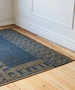 Hot Sundara Motif Runner Blue Small Rugs