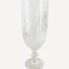 Clearance Sunrise Cut Glass Tall Hurricane Candleholders & Hurricanes