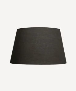 Sale Tapered Drum Linen Shade Black 40cm Lampshades