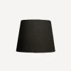 Clearance Tapered Drum Linen Shade Black 20cm Lampshades
