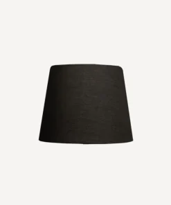 Clearance Tapered Drum Linen Shade Black 20cm Lampshades