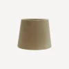 Sale Tapered Drum Velvet Shade Beige 20cm Lampshades