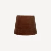 Clearance Tapered Drum Velvet Shade Cinnamon 20cm Lampshades