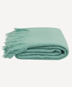 Hot Throw Tassle Duck Egg Blue Throws & Blankets