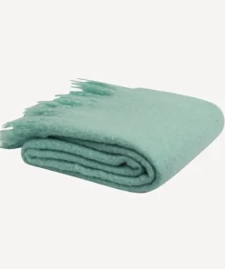 Hot Throw Tassle Duck Egg Blue Throws & Blankets