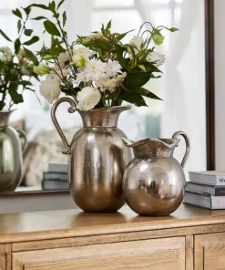 Outlet Valeria Flower Jug Silver Jugs & Decanters