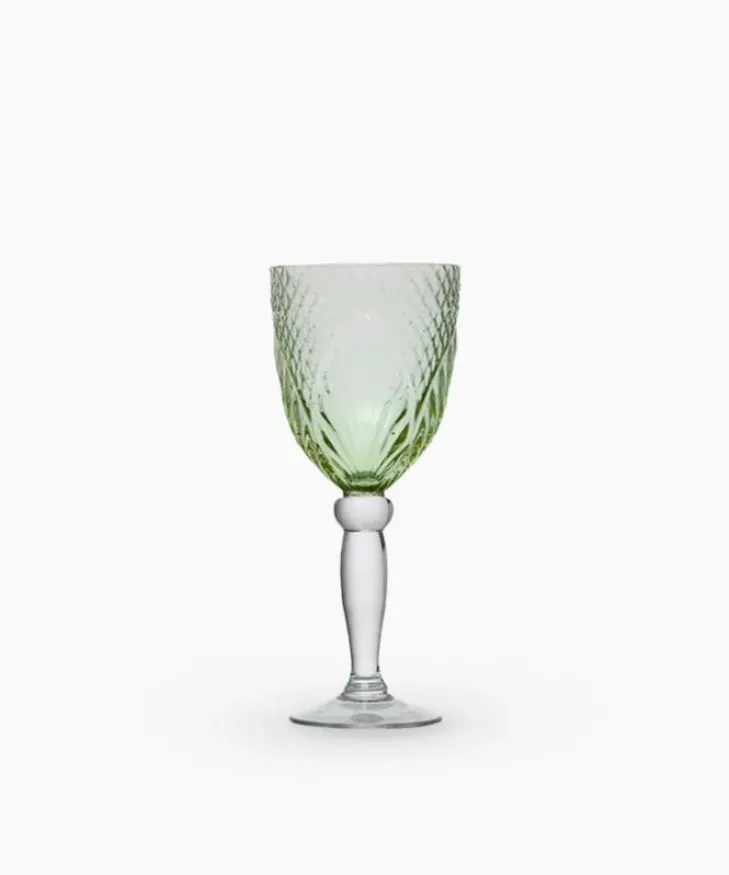Discount Vintage Green Goblet Glassware & Drinkware