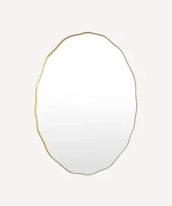 Fashion Wave Oval Mirror Small Mirrors