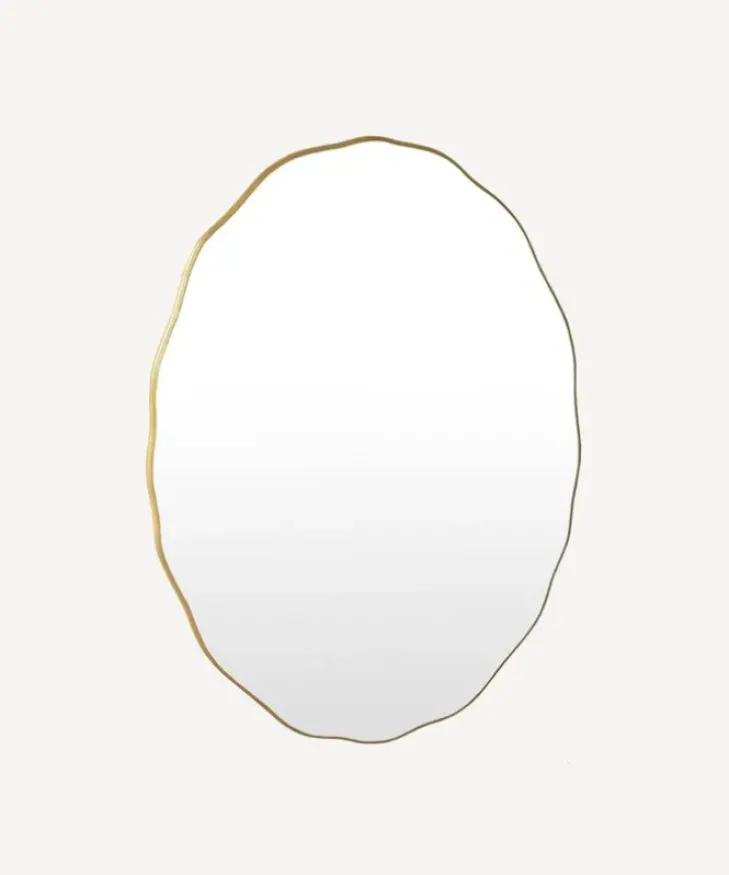 Fashion Wave Oval Mirror Small Mirrors