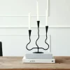 Outlet Wavy 3 Cup Candle Holder Candleholders & Hurricanes