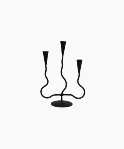 Outlet Wavy 3 Cup Candle Holder Candleholders & Hurricanes