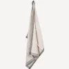Hot Woven Border Tea Towel Natural & Black Tea Towels