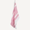 Online Woven Multi Stripe Tea Towel Red & White Tea Towels