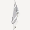 Sale Woven Multi Stripe Tea Towel Natural & Black Tea Towels
